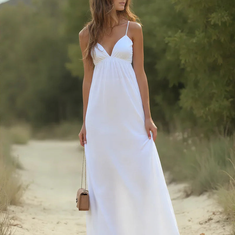 Nushrat Bharucha Muse Spaghetti Strap Flare Maxi Dress