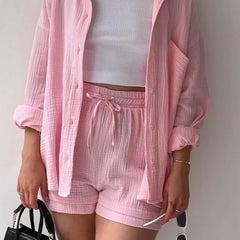 Muted Blush – Relaxed Cotton Twin Set