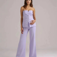 Rakul Preet Muse Lavender Strapeless Co-Linen Set
