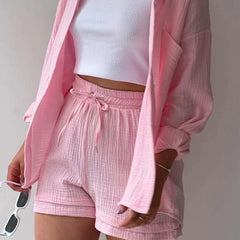 Muted Blush – Relaxed Cotton Twin Set