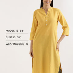 Breezy Linen Long Kurta