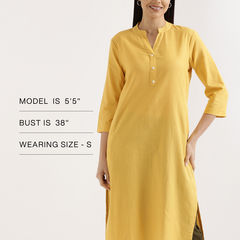 Breezy Linen Long Kurta