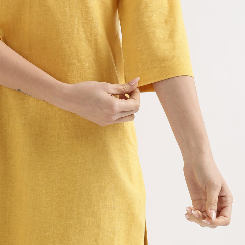 Breezy Linen Long Kurta