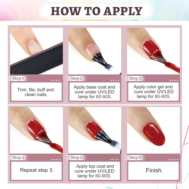 Vibrant Gel Nail Polish Set
