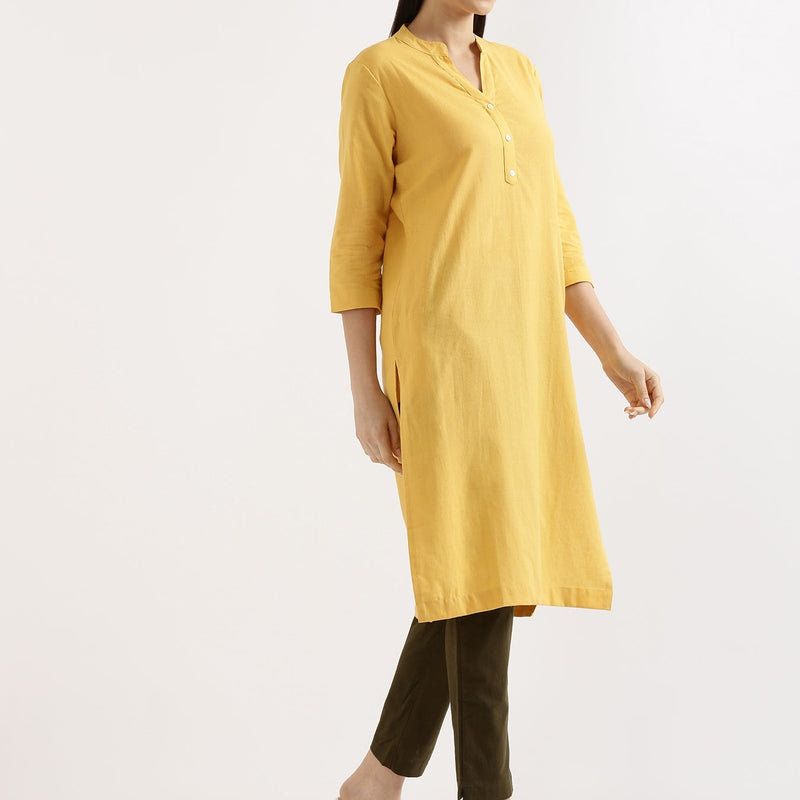 Breezy Linen Long Kurta