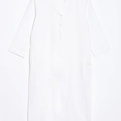 Breezy White Linen Kurta