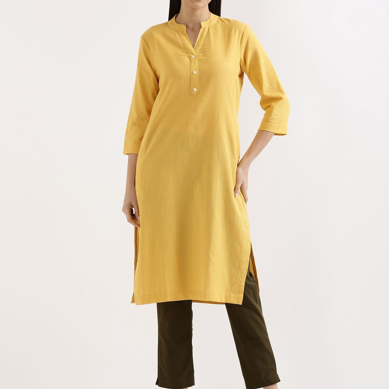 Breezy Linen Long Kurta