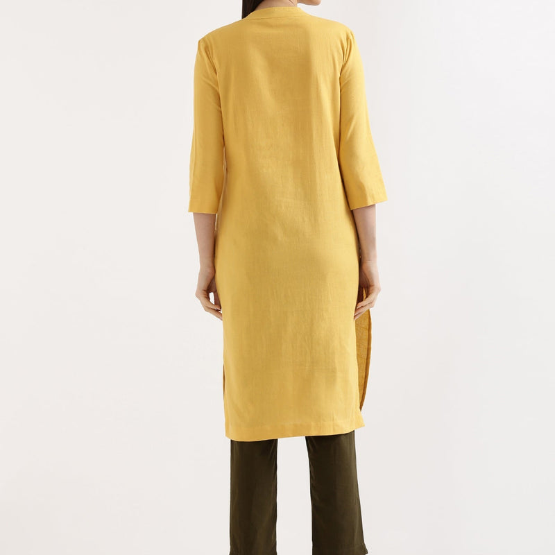 Breezy Linen Long Kurta