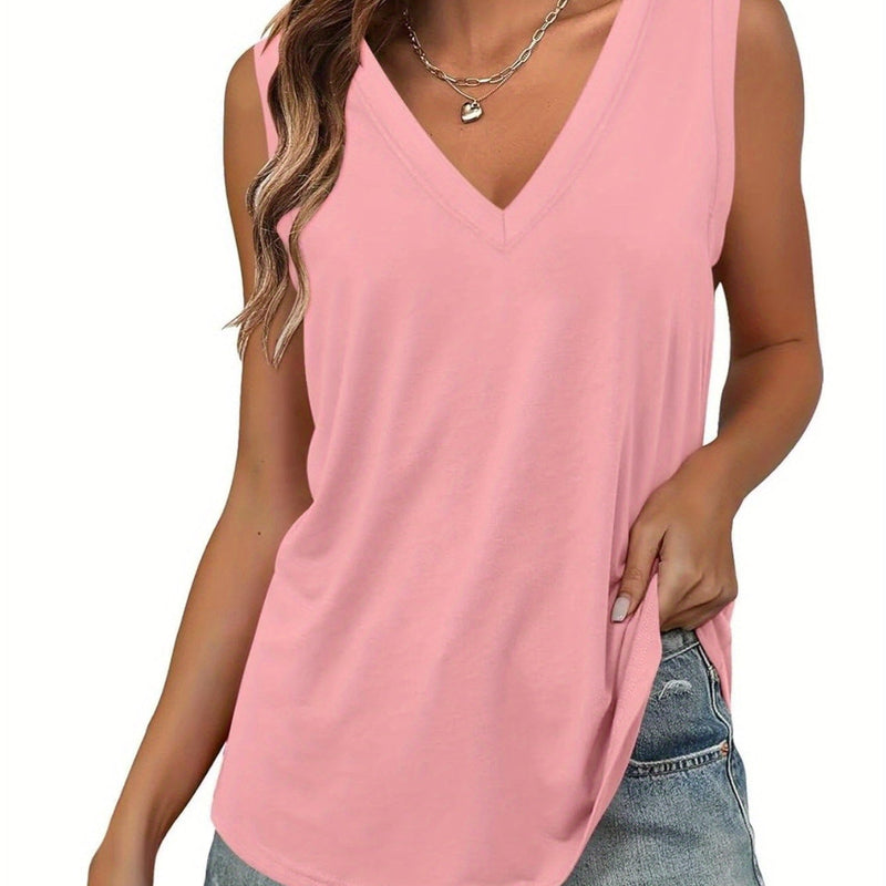 Versatile V-Neck Tank Tops