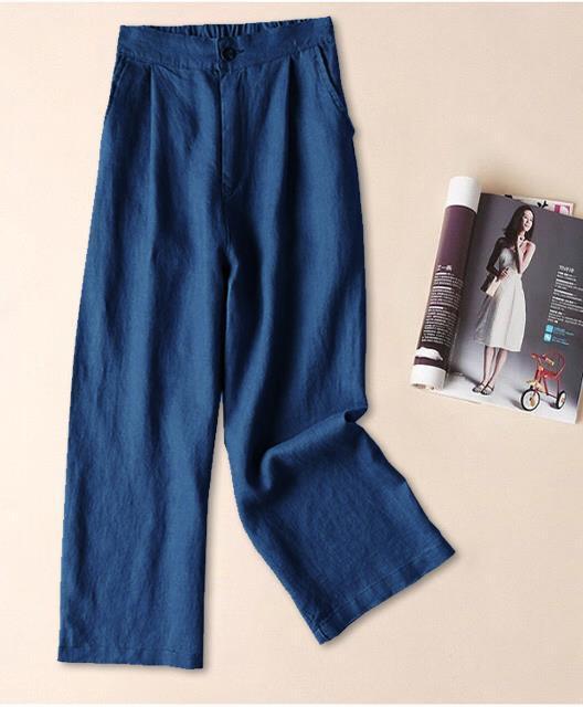 100% Cotton Linen Pants