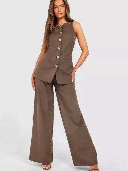 Mrunal Thakur Muse Front Waistcoat & Trousers