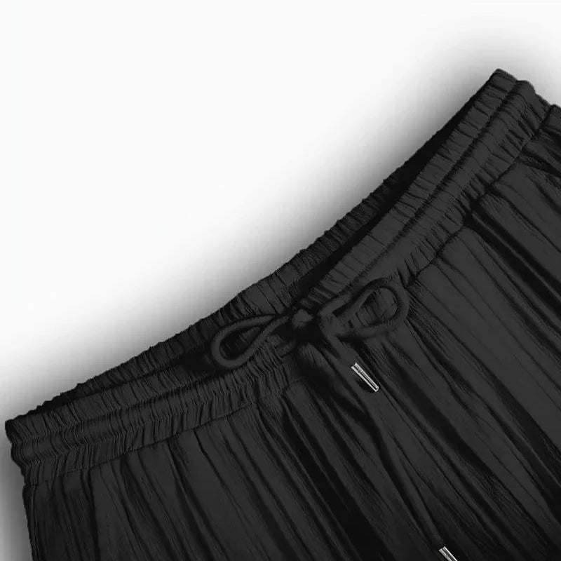 Men’s Black Pleated Co-Ord Set