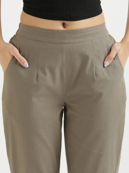 Grey Cotton Pant