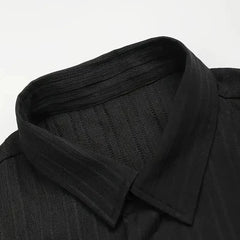 Men's Black Relax Fit Top Bottom Set