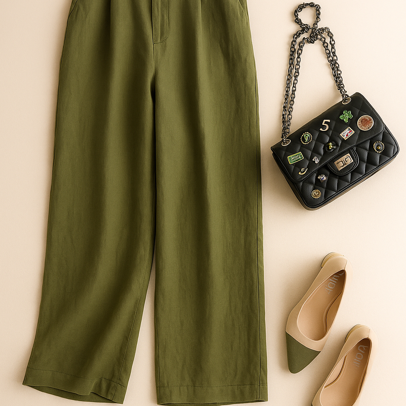 100% Cotton Linen Pants