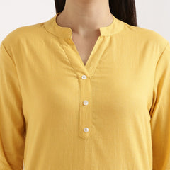 Breezy Linen Long Kurta
